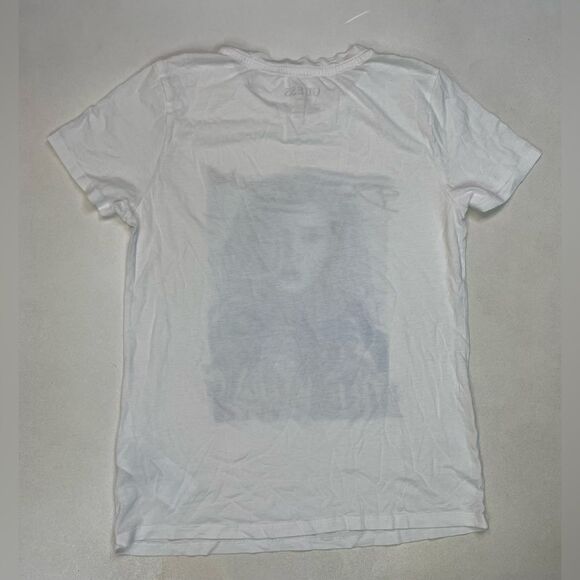 Guess Dreaming Denim Is Are World Graphic T-shirt Women XS White Short Sleeve - Picture 3 of 5